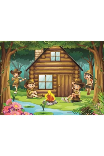 Art Puzzle İzci Kampı - 2X100 Parça 4519 - 3