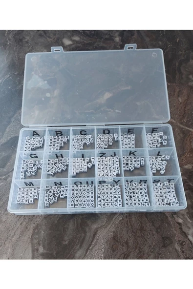 460 Adet Kare Plastik Harf Takı Tasarım Ve Hobi - 2