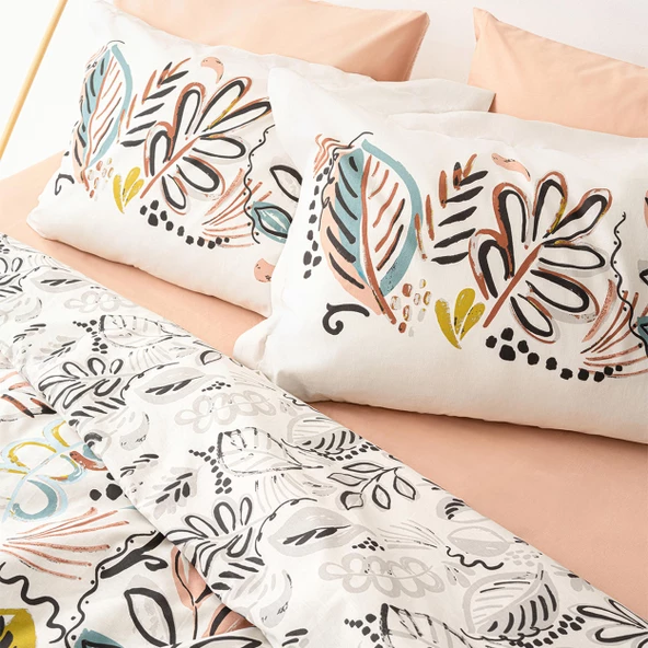 Soley | Gloria | %100 Pamuk Çift Kişilik Nevresim Takımı - 3