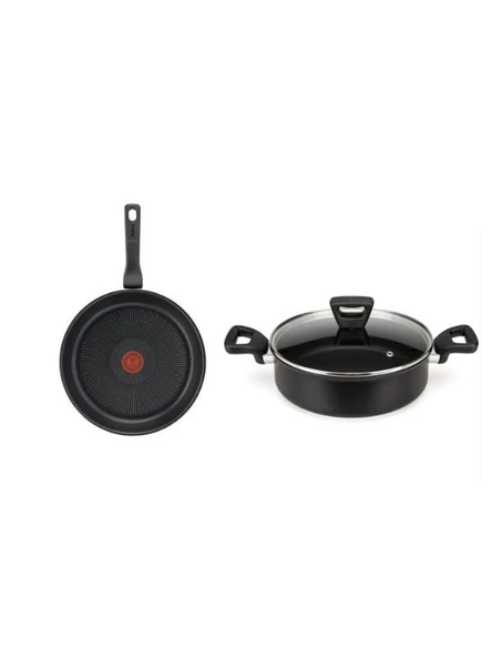 TEFAL 2LI SET (3X TIT FORCE KISA TNC 24CM+3X TIT FORCE TAVA 24CM)