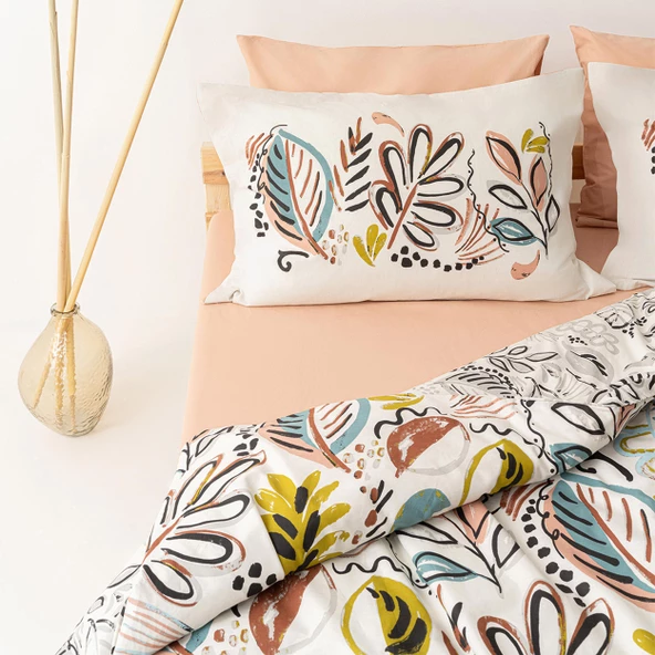 Soley | Gloria | %100 Pamuk Çift Kişilik Nevresim Takımı - 2