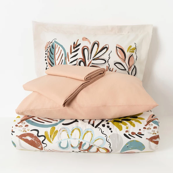 Soley | Gloria | %100 Pamuk Çift Kişilik Nevresim Takımı - 5