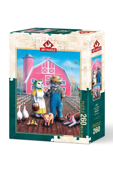 Art Puzzle Kedi Çiftliği - 260 Parça 5028