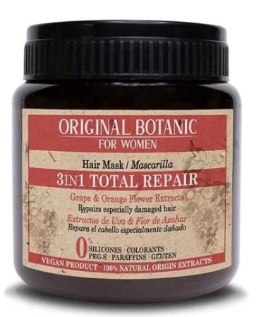 Original Botanic 3in1 Onarıcı Vegan Bakım Maskesi Kadın 250 ml