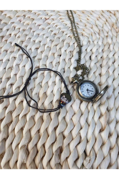 Harry Potter Saatli Kolye Bileklik Hediyeli