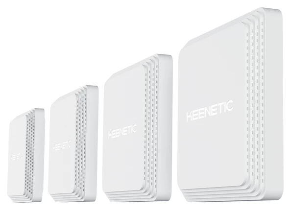 Keenetic Orbiter Pro 4-Lü Paket 2 Port 10/100/1000 AC1300 2.4/5 Ghz 1300 Mbps 4dbi Poe Wifi 5 PoE Wpa3 Vpn Mesh Fiber Router Access Point