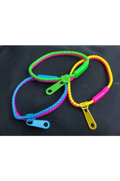 Fermuar Bileklik 1 Adet Duyusal Odak Oyuncaklar Stres Giderici Aksesuar Şık Hediyelik - 2