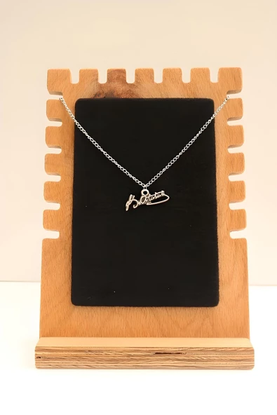 Kemal Atatürk Imzalı Gümüş Kaplamalı Zincirli Kolye - 2