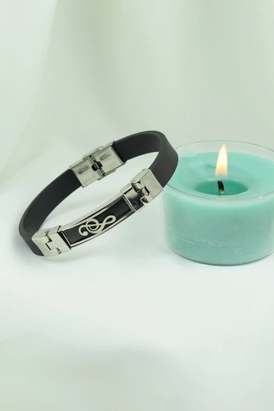 Sol Anahtar Çelik Unisex Bileklik