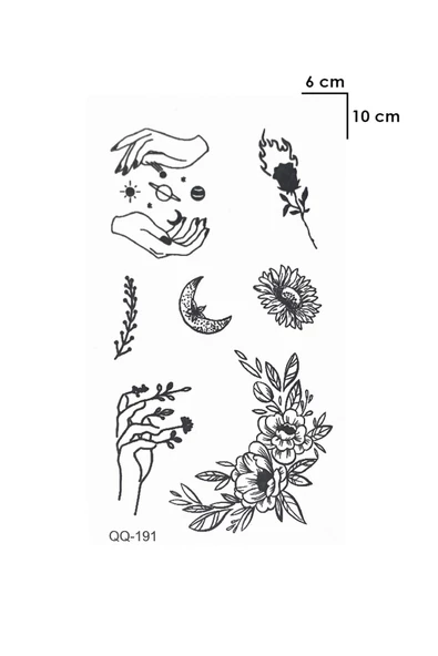 Minimal Magic Tattoo Kol Geçici Dövme Şık Moda Aksesuar - 2