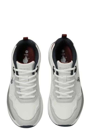 U.S.POLO ASSN MYLAN 4PR BEYAZ COMFORT CASUAL ANATOMİK SPOR AYAKKABI - Resim 5