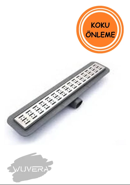 WUVERA 50 cm Duş Kanalı Yer Sifonu Gider Krom - Wuvera - 3