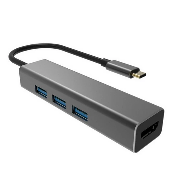 Vcom Dh318 Type C To Usb 3.0 3 Hdmi Çevirici/Vcom