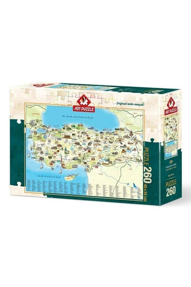Art Puzzle Türkiye Kültür Haritası - 260 Parça 4288