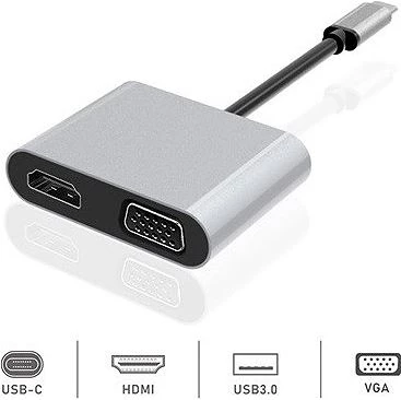 Dexim Dhu0004 Premium 4 İn 1 Usb Typ C Hdmı Vga Hub For