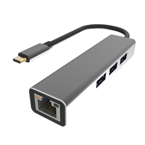 Vcom Dh311A Type C To Usb3.0 3+Rj45 Çoklayıcı/Vcom