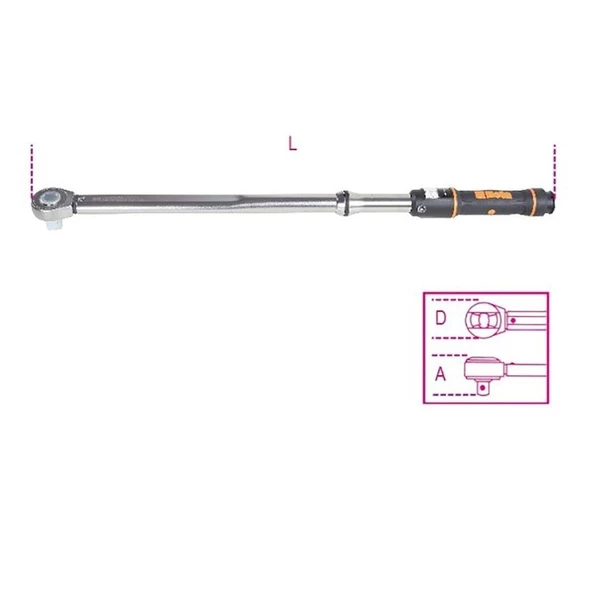 Beta 667N/30 Tork Anahtarı 60-300 Nm 1/2