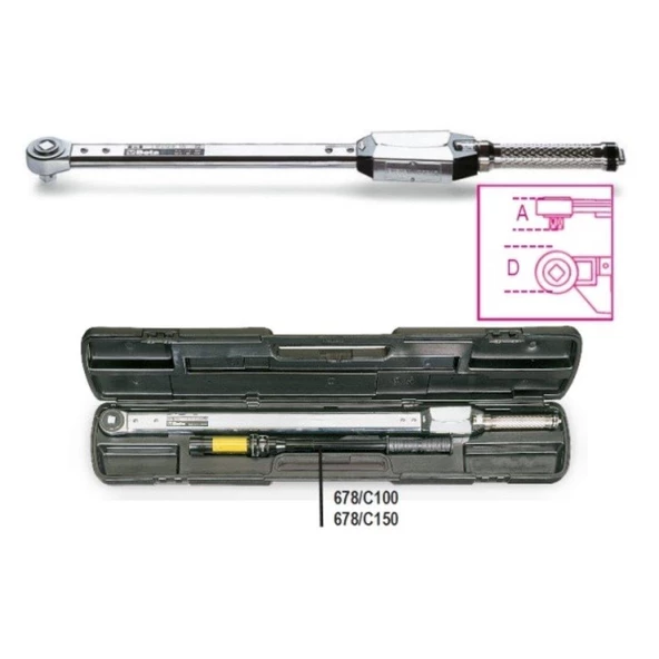 Beta 678/C65 Tork Anahtarı 130-650 Nm -3/4 - 2