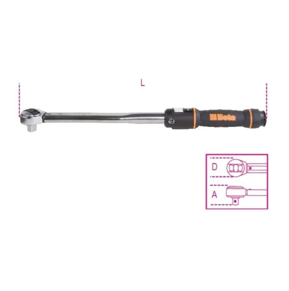 Beta 666N/2 Tork Anahtarı 5-25 Nm 1/4'' - 2