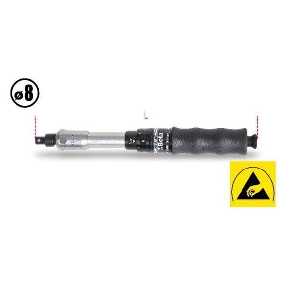Beta 604B/5 Tork Anahtarı 8 Çap- 1-5Nm - 2
