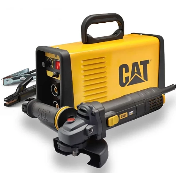 CAT DZ141T TIG LIFT/MMA Çanta Tipi  Dijital İnverter Kaynak Makinesi  140 Amper + CAT DX37 Avuç Taşlama