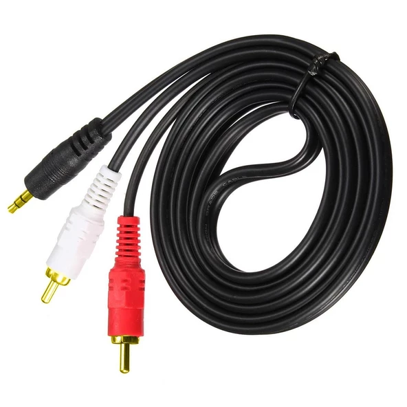 KABLO AUX 3.5MM TO 2RCA GOLD 1.5MT HADRON HDX-1024