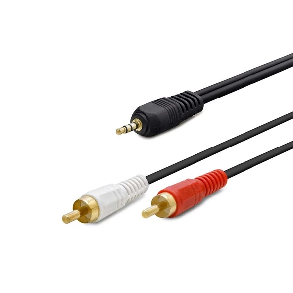 KABLO 2RCA AUX 3.5MM STEREO 10MT HADRON HD-4409