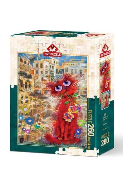 Art Puzzle Kırmızı Kedi - 260 Parça 4582