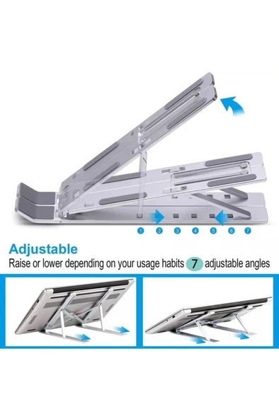 Concord Range HSE TP32E 7” Alüminyum 6 Kademeli Masaüstü Tablet ve Telefon Tutucu Standı - 6