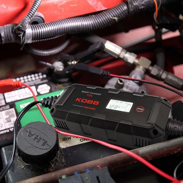 KOBB KBS15000 Akıllı Dijital Akü Şarj ve Akü Bakım/Desülfatör 6V/12V/24V 300A - 3