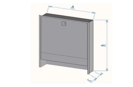 Eryıl Sıva Altı Kollektör Dolabı 60x60x10 cm - 2