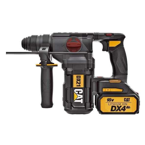 CAT DX21 Çift Akülü Şarjlı SDS-Plus Pnömatik Kırıcı ve Delici 18Volt 4.0Ah 2.2J - 2