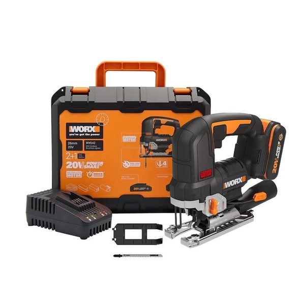 WORX WX542 20Volt 2.5Ah. Li-ion Tek Akü Şarjlı Dekupaj Testere