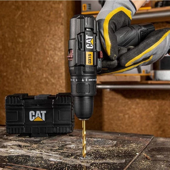 CAT DX15  Li-ion Akülü Şarjlı Darbeli Matkap 12Volt/2.0Ah - 4