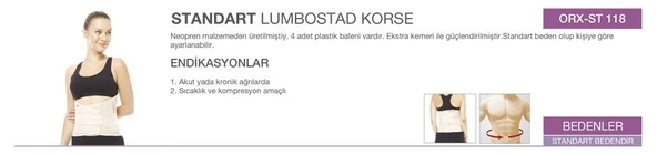 Orlex Lumbostad Korse 26 Cm Bedensiz - 3
