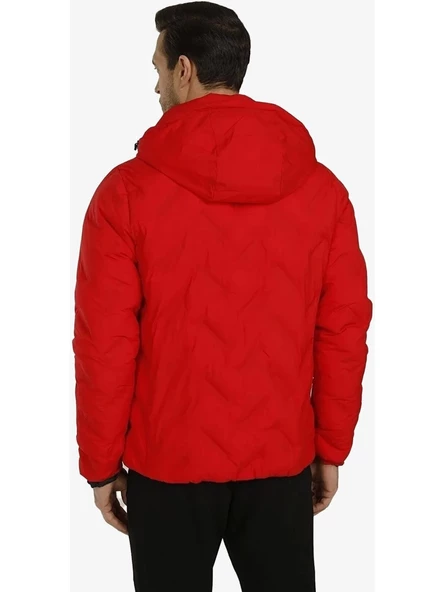 Lumberjack A10139863408010 Erkek Kırmızı Mont - 3