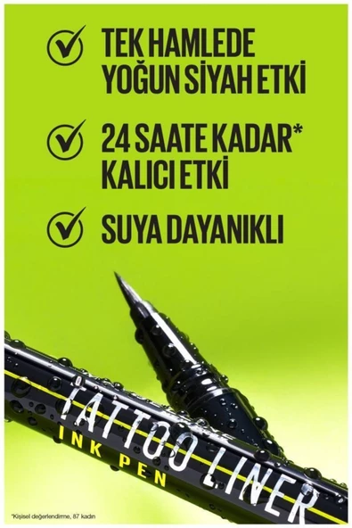 Maybelline New York Tattoo Liner Ink Pen - Black - 7