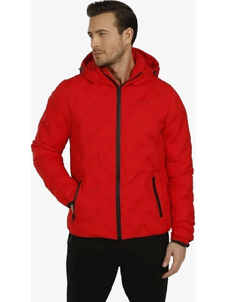 Lumberjack A10139863408010 Erkek Kırmızı Mont - 2