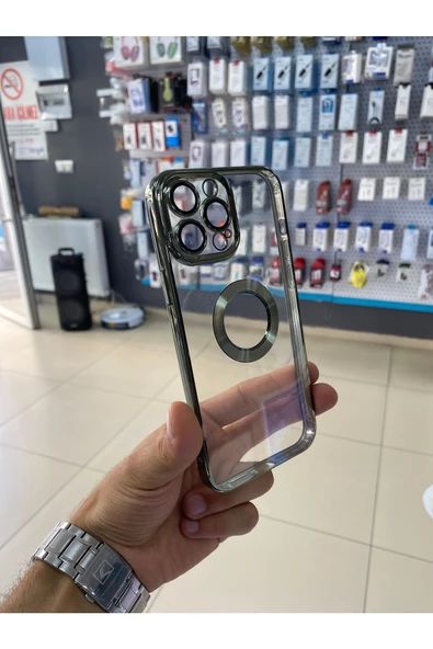 FORA İphone 13 Pro Max Uyumlu Kılıf Kamera Lens Korumalı Logo Detaylı Kaliteli Lüks Kapak