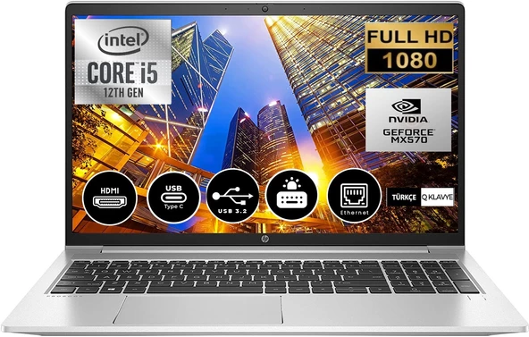 Hp Proobok  450 G9 Intel Core I5 1235U 64GB 1tb SSD MX570A Freedos 15.6" Fhd Taşınabilir Bilgisayar 6S6X0EA13