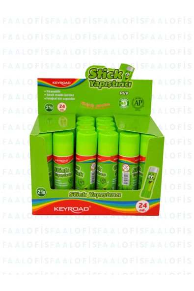 KEYROAD Kaliteli Stick Yapıştırıcı 21gr 24 Adet (1 kutu)