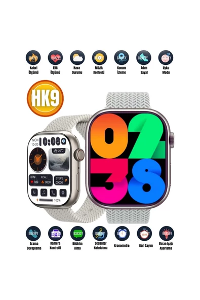 FORA Watch 9 Hk9 Pro Plus 100 Kişi Kayıt Son Sürüm V3 Yapay Zeka Destekli Sahtesi Çıkmış Dikkat Edin!