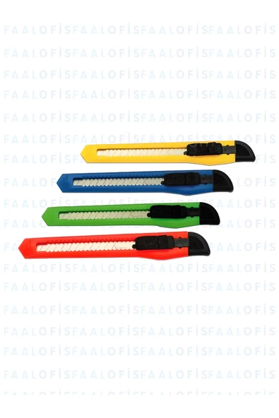 Ticon U-924 24 Adet (1 kutu) Renkli Plastik Maket Bıçağı - 3