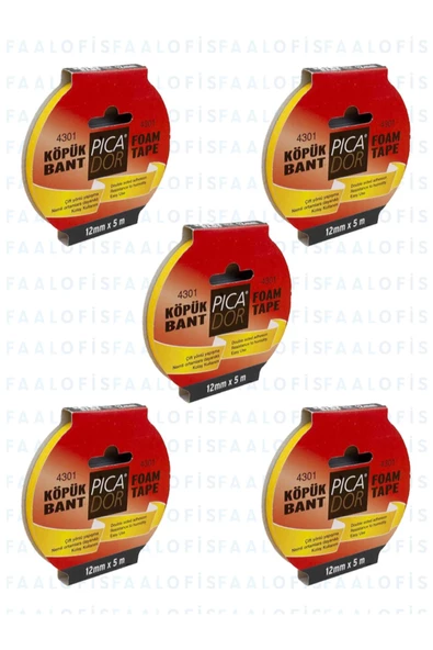 Picador 12x5 5 Adet Kaliteli Köpük Bant - 3