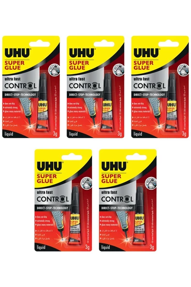 Dağtaş Kırtasiye Uhu Super Glue 3 gr Japon Yapıştırıcısı 5 Adet - 5