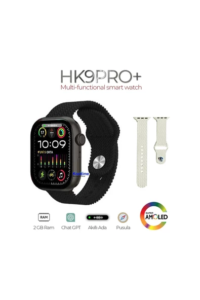 FORA Watch 9 Hk9 Pro Plus 100 Kişi Kayıt Son Sürüm V3 Yapay Zeka Destekli Sahtesi Çıkmış Dikkat Edin! - 3