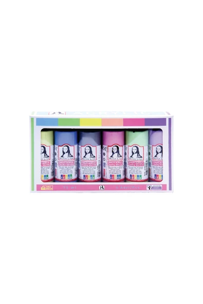 Dağtaş Kırtasiye Südor Monalisa Chalky Akrilik Boya Seti 6x70ml - 2