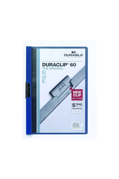 Dağtaş Kırtasiye Durable 2209 Duraclip 60 25 Sayfa Kapasiteli Sıkıştırmalı Dosya Lacivert Renk