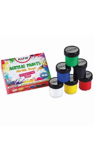Fatih Akrilik Boya 6 Renk 25ml