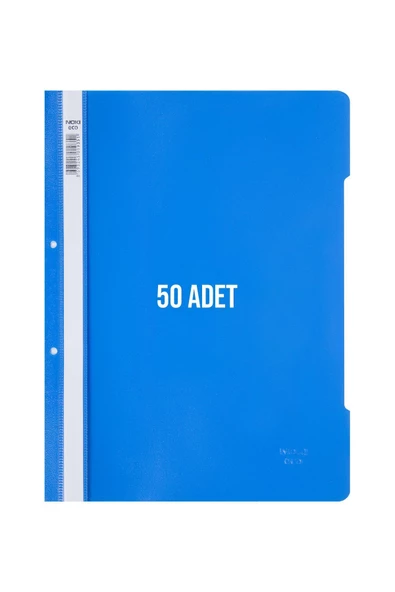 Dağtaş Kırtasiye Noki Telli Dosya 50'li Paket Mavi - 3